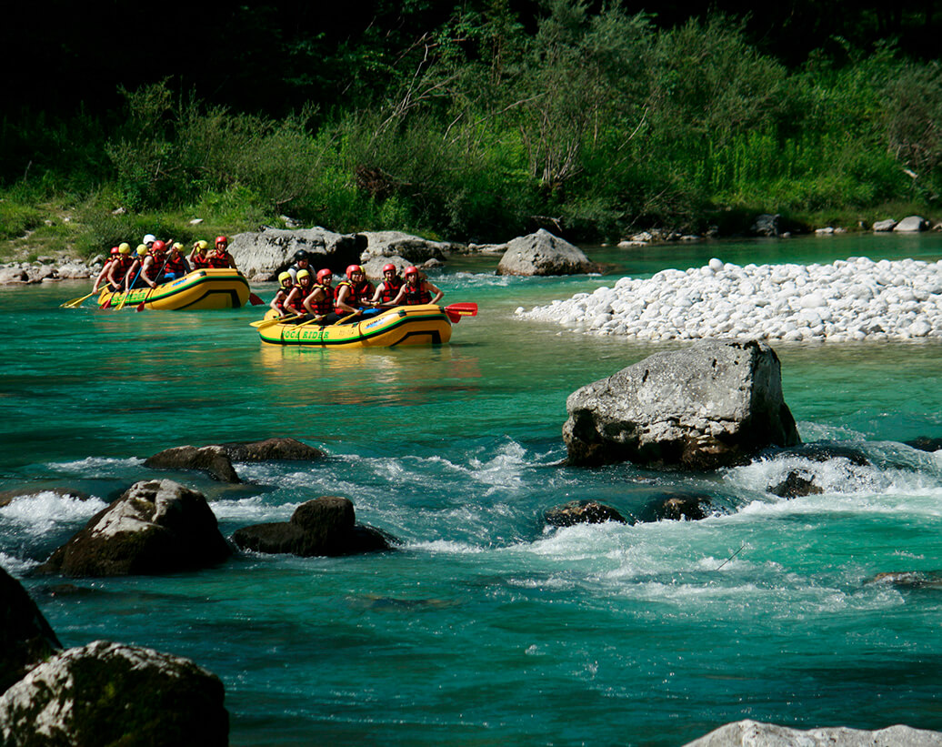 Rafting túra Soča | Raftingosok a zúgó előtt