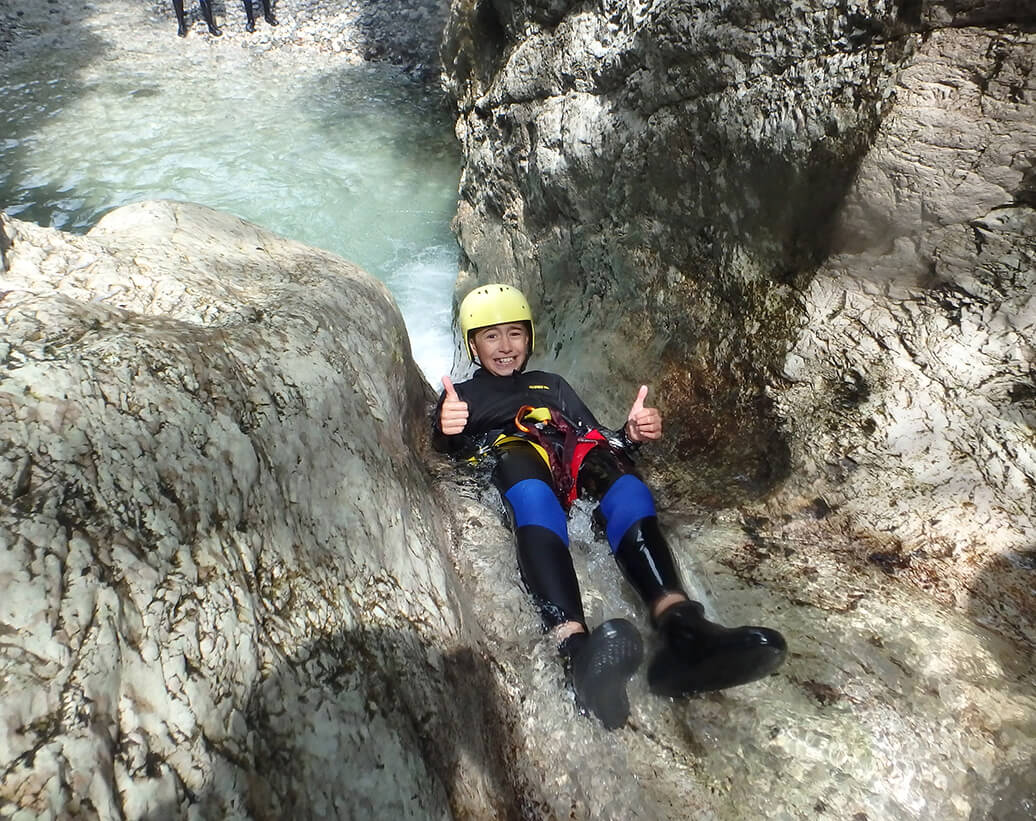 Kanyoning a Soča völgyben | Kanyoning túra gyerekekkel