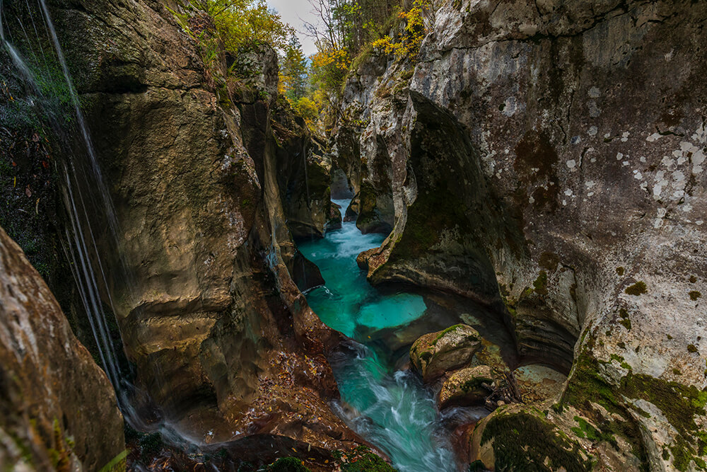 Velika korita, Lepena - Nagy kanyon, Lepena, Bovec